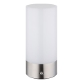 Globo - Lâmpada de mesa exterior tátil dimmável LED RGBW LED/1,8W/5V 1500 mAh IP44 cromo fosco