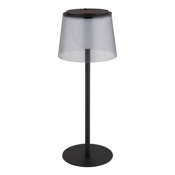 Globo - Lâmpada de mesa exterior tátil LED regulável LED/1,8W/5V IP44 1800 mAh preta/fumê