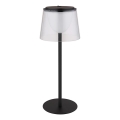 Globo - Lâmpada de mesa exterior tátil LED regulável LED/1,8W/5V IP44 1800 mAh preta/transparente