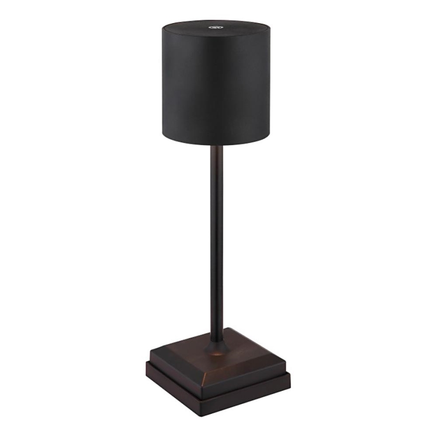 Globo - Lâmpada de Mesa LED Dimerizável Recarregável com Toque LED/1,5W/5V 2200 mAh preta
