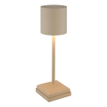 Globo - Lâmpada de Mesa LED Recarregável com Sensor de Toque e Dimmer LED/1,5W/5V 2200 mAh bege