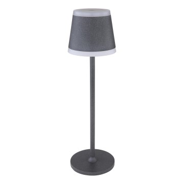 Globo - Lâmpada de mesa recarregável com toque, LED regulável LED/4,6W/3,7V 3000K 1800mAh cinza IP54