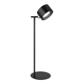 Globo - Lâmpada de mesa tátil LED regulável 4 em 1 LED/4W/5V 3000/4000/5000K 1200 mAh preta