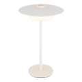 Globo - Lâmpada de mesa tátil recarregável LED para exterior LED/3W/3,7V 1800/2700/3000K IP44 1800 mAh branca