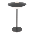 Globo - Lâmpada de mesa tátil recarregável LED para exterior LED/3W/3,7V 1800/2700/3000K IP44 1800 mAh cinza