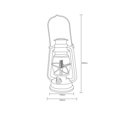 Globo - Lanterna Decorativa LED LED/0,5W/3xAA