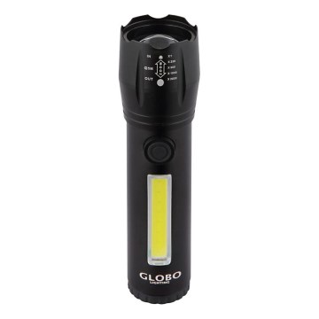 Globo - Lanterna recarregável LED/3W/5V + COB/3W 5500K 1200 mAh