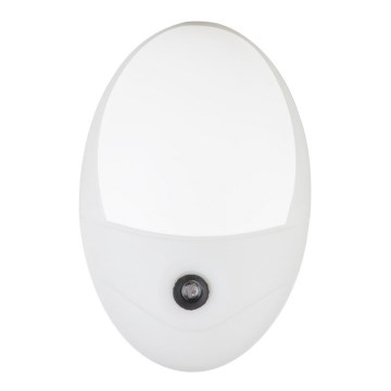 Globo - LED Iluminação de orientação para tomada com sensor 4xLED/0,6W/230V 6500K