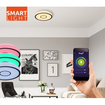 Globo - LED RGB Iluminação de casa de banho com regulação LED/30W/230V IP44 Wi-Fi Tuya + controlo remoto