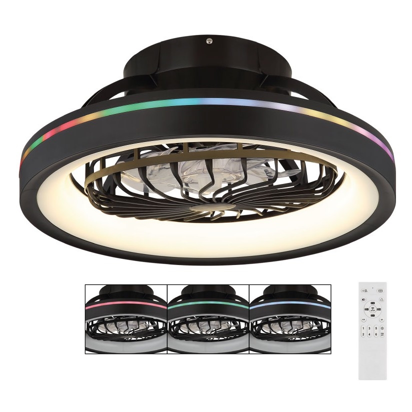 Globo - LED RGB Regulação teto ventoinha LED/40W/230V 2700-6500K + comando