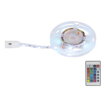 Globo - LED RGB Tira com regulação LED/6W/230V 1m + controlo remoto