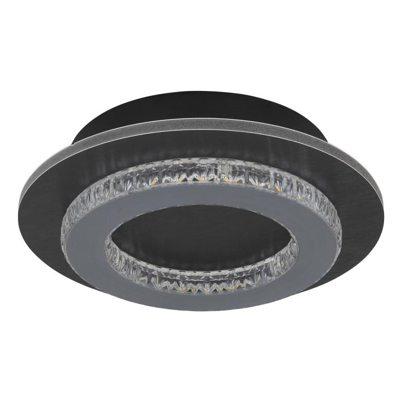 Globo - Luminária de teto LED/12W/230V 3000/4000/6500K diâmetro 20 cm antracite