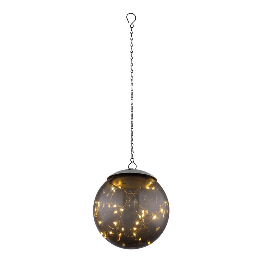 Globo - Luminária solar LED em corrente 20xLED/0,06W/1,2V diâmetro 15 cm IP44 600 mAh