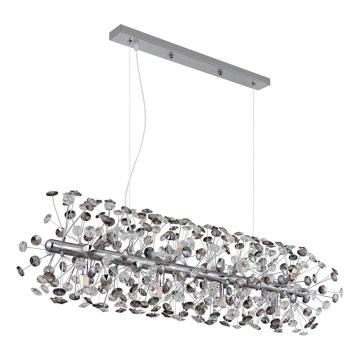 Globo - Lustre LED suspenso por cabo 12xG9/3,5W/230V cromado brilhante