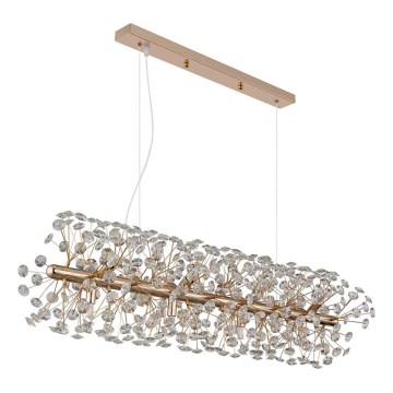 Globo - Lustre LED suspenso por cabo 12xG9/3,5W/230V dourado