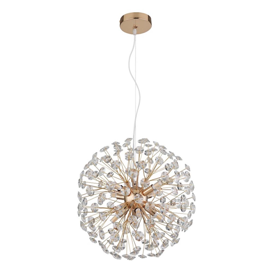 Globo - Lustre LED suspenso por cabo 8xG9/3,5W/230V dourado