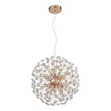 Globo - Lustre LED suspenso por cabo 8xG9/3,5W/230V Ø 40 cm dourado