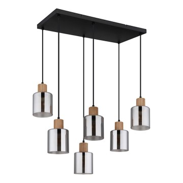 Globo - Lustre suspenso por cabo 6xE27/25W/230V