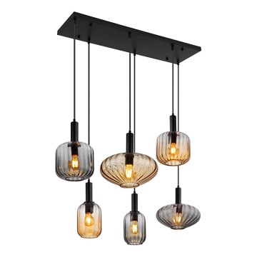 Globo - Lustre suspenso por cabo 6xE27/60W/230V