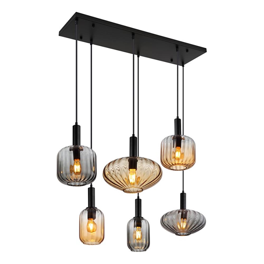 Globo - Lustre suspenso por cabo 6xE27/60W/230V