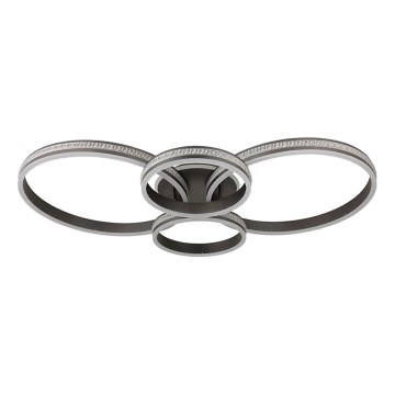 Globo - Plafon LED LED/39W/230V 2700/4500/6500K 106x60 cm antracite