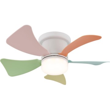 Globo - Ventilador de teto LED dimerizável LED/10W/2300V 3000-6500K multicolorido + controlo remoto