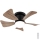 Globo - Ventilador de teto LED dimerizável LED/10W/230V 3000-6500K castanho + comando à distância