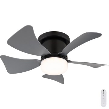 Globo - Ventoinha de teto LED com regulação LED/10W/230V 3000-6500K cinzento + comando
