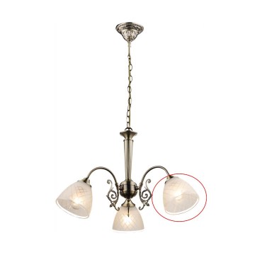 Globo - Vidro de substituição para lustre TIALDA E14 Ø 13,5 cm