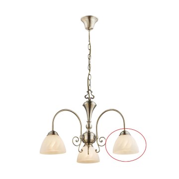 Globo - Vidro sobressalente para lustre TIALDA E14, diâmetro 14 cm
