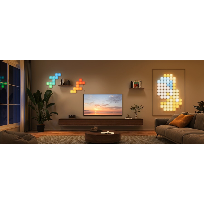 Govee - 10x Painéis inteligentes mini RGBIC Wi-Fi