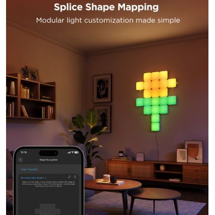 Govee - 10x Painel mini RGBIC inteligente Wi-Fi