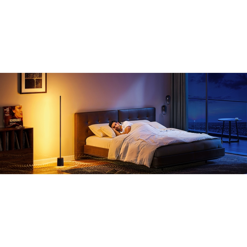 Govee - Candeeiro de chão LED com regulação e colunas Pro RGBICWW 2200-6500K Wi-Fi + comando