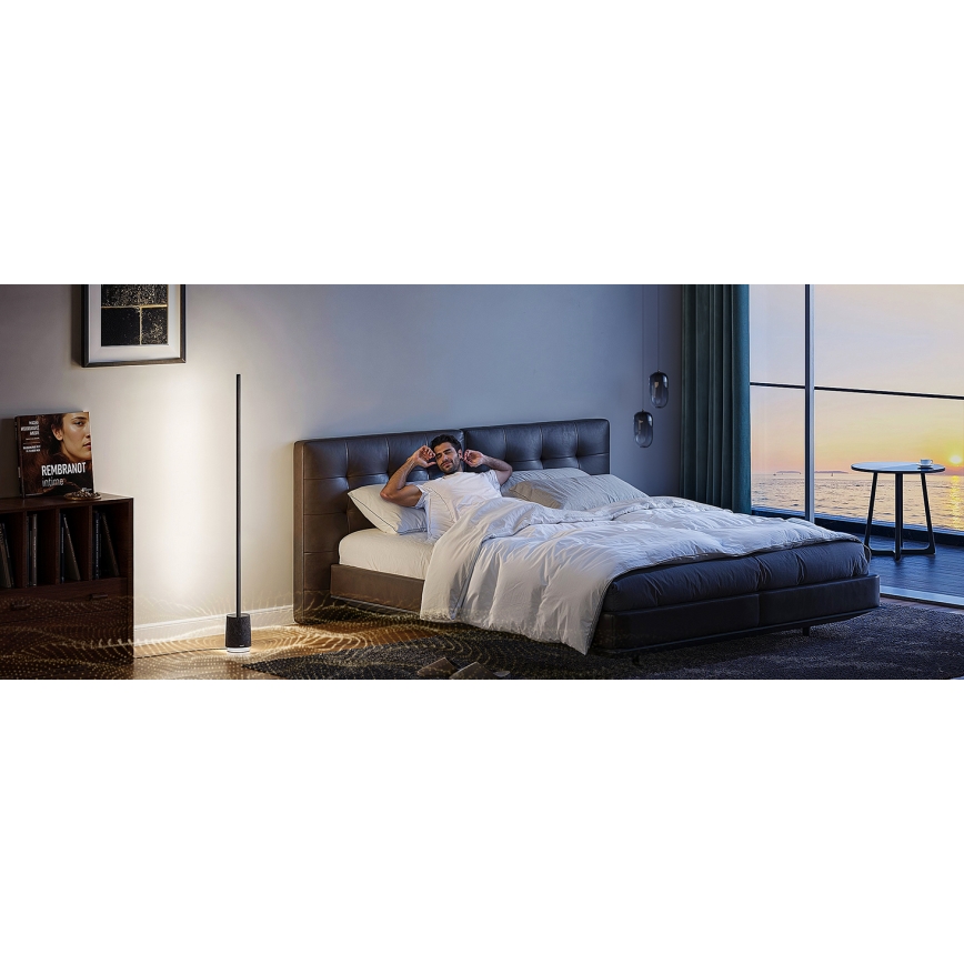 Govee - Candeeiro de chão LED com regulação e colunas Pro RGBICWW 2200-6500K Wi-Fi + comando
