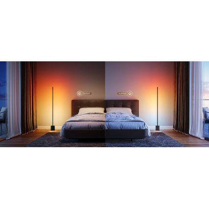 Govee - Candeeiro de chão LED com regulação e colunas Pro RGBICWW 2200-6500K Wi-Fi + comando