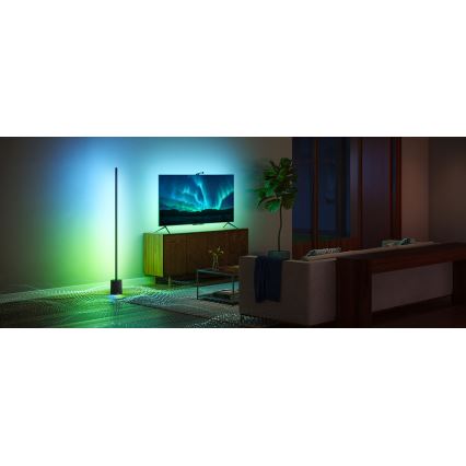 Govee - Candeeiro de chão LED com regulação e colunas Pro RGBICWW 2200-6500K Wi-Fi + comando