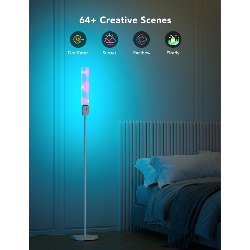 Govee - Candeeiro de chão LED com regulação CYLINDER SMART RGBICWW 2200-6500K