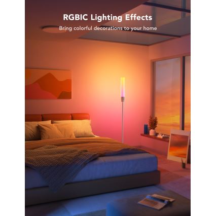 Govee - Candeeiro de chão LED com regulação CYLINDER SMART RGBICWW 2200-6500K