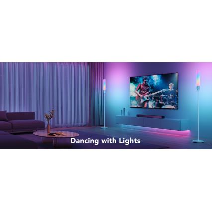 Govee - Candeeiro de chão LED com regulação CYLINDER SMART RGBICWW 2200-6500K