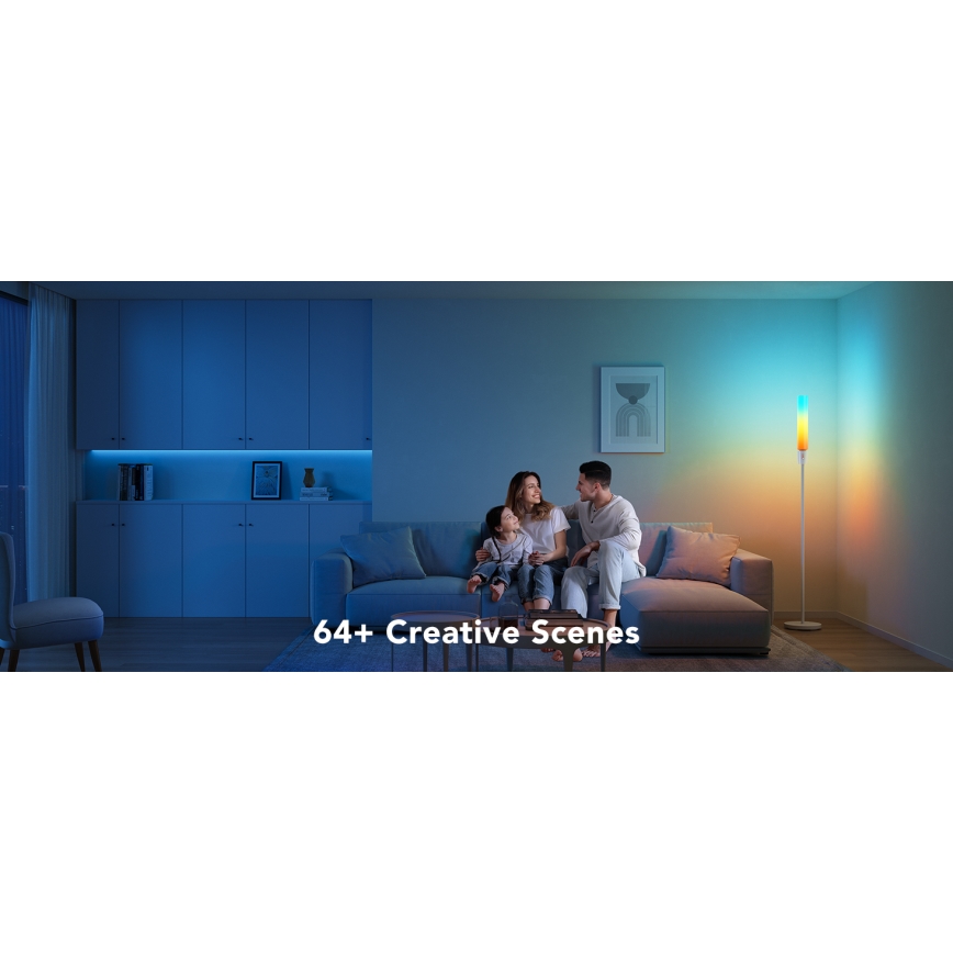 Govee - Candeeiro de chão LED com regulação CYLINDER SMART RGBICWW 2200-6500K