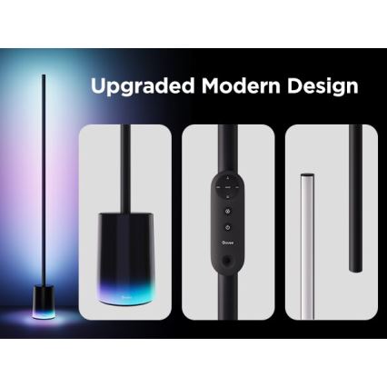 Govee - Candeeiro de chão LED com regulação Smart MATTER LED RGBICWW 2200-6500K Wi-Fi + comando