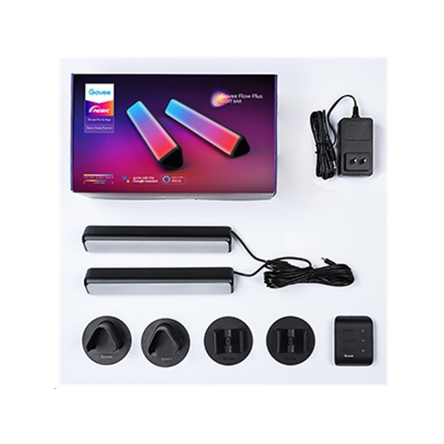 Govee - CONJUNTO 2x Flow Plus SMART LED TV & Gaming - RGBICWW Wi-Fi