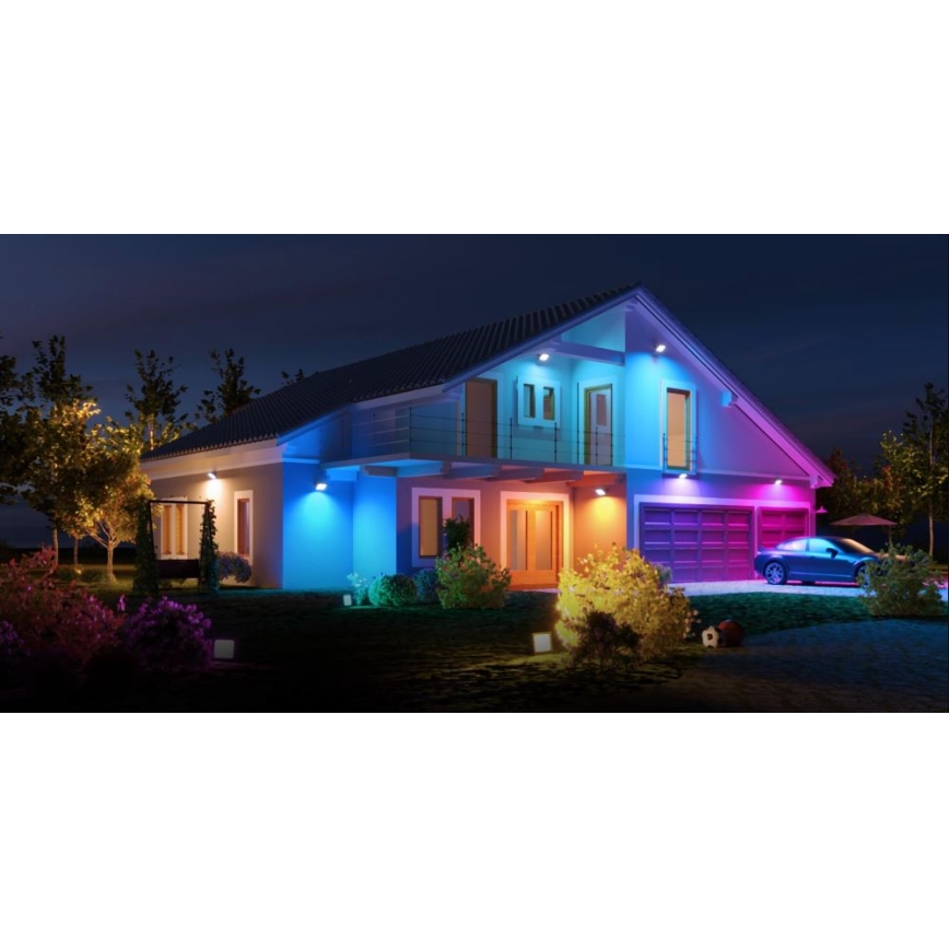 Govee - CONJUNTO 4x Flood Lights exterior SMART LED iluminações Wi-Fi IP66