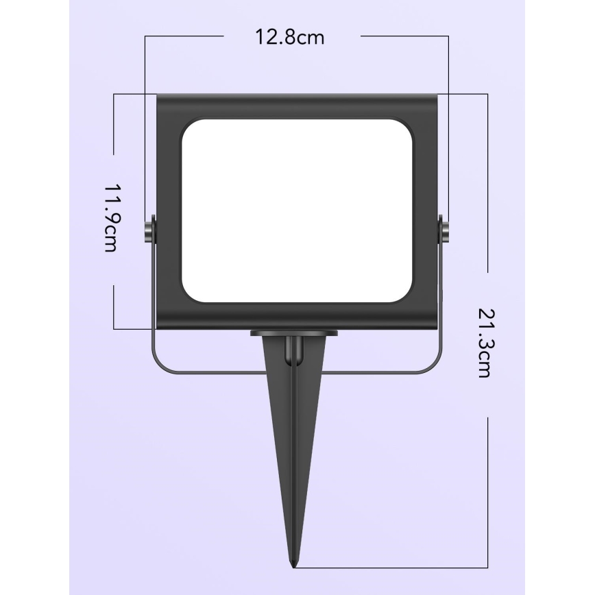 Govee - CONJUNTO 4x Flood Lights exterior SMART LED iluminações Wi-Fi IP66