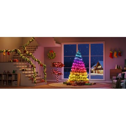Govee - Corrente de Natal LED RGBICW para exterior 2700-6500K 20m Wi-Fi Matter IP66