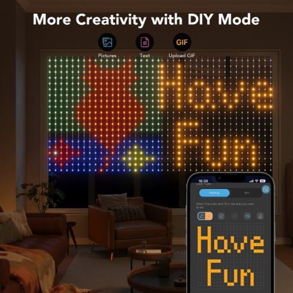 Govee - Corrente decorativa LED RGB regulável LED/15W/230V IP65 Wi-Fi