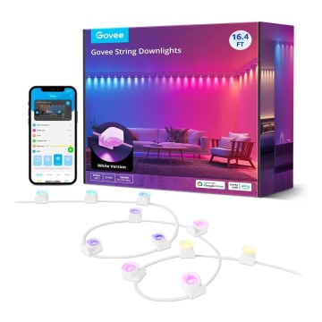 Govee - Downlights de cordas LED RGBIC 5m Wi-Fi