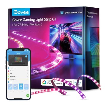 Govee - Dreamview G1 Smart LED RGBIC monitor iluminação 27-34" Wi-Fi