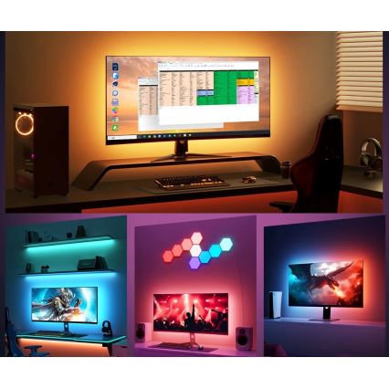 Govee - Dreamview G1 Smart LED RGBIC monitor iluminação 27-34" Wi-Fi