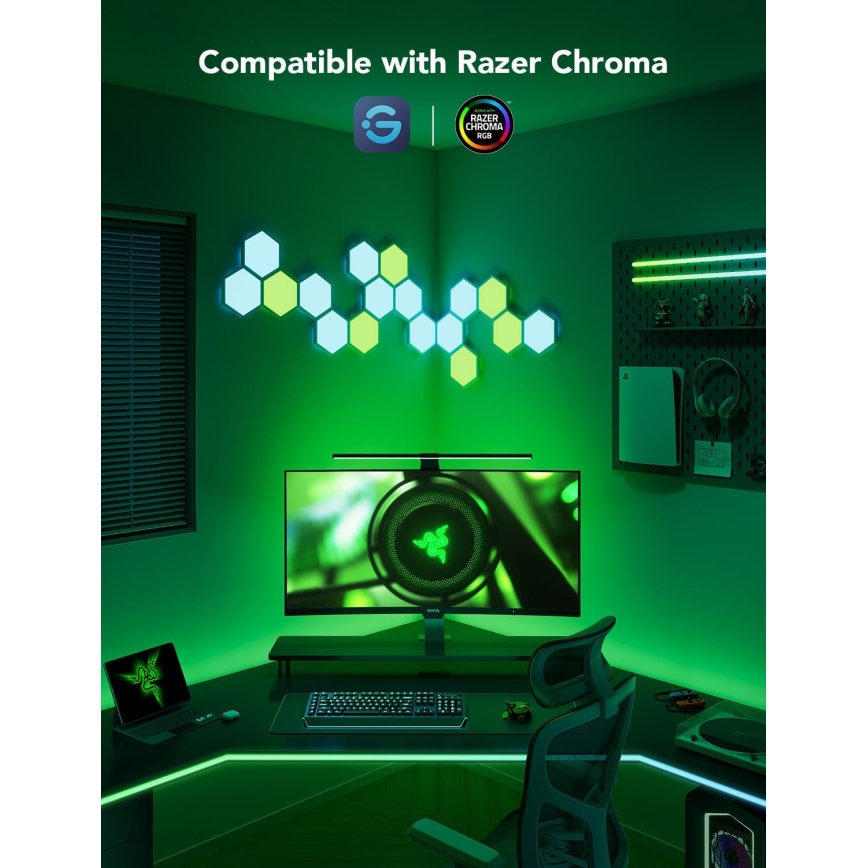 Govee - Dreamview G1 Smart LED RGBIC monitor iluminação 27-34" Wi-Fi